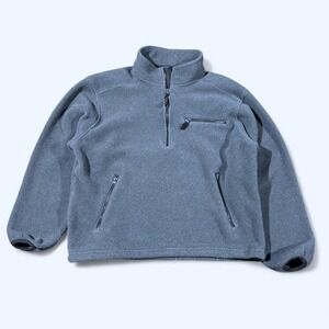 VTG L.L.Bean‎ Grey Fleece Quarter Zip